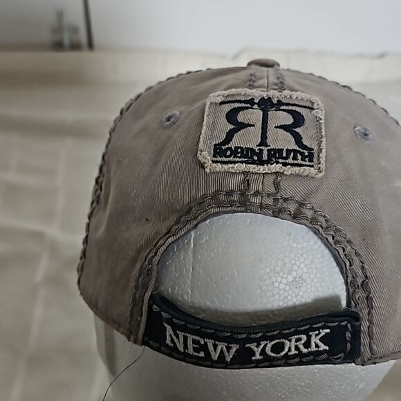 Robin Ruth Men's Logo New York Baseball Cap One Size  Gray/ Blue - Picture 6 of 16